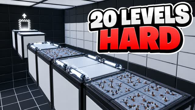 [PARKOUR] 20 HARD LEVELS — Fortnite Creative map
