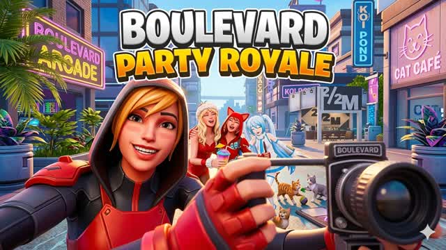 PARTY ROYALE Boulevard 2.2 — Fortnite Creative map cover art