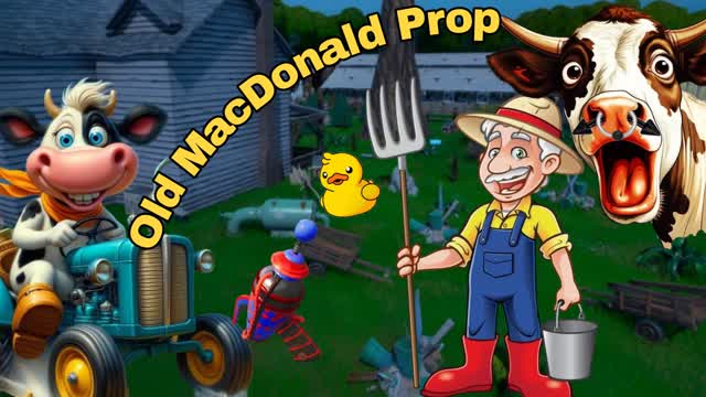 👨‍🌾Old MacDonald Prop Hunt👨🏿‍🌾 — Fortnite Creative map cover art
