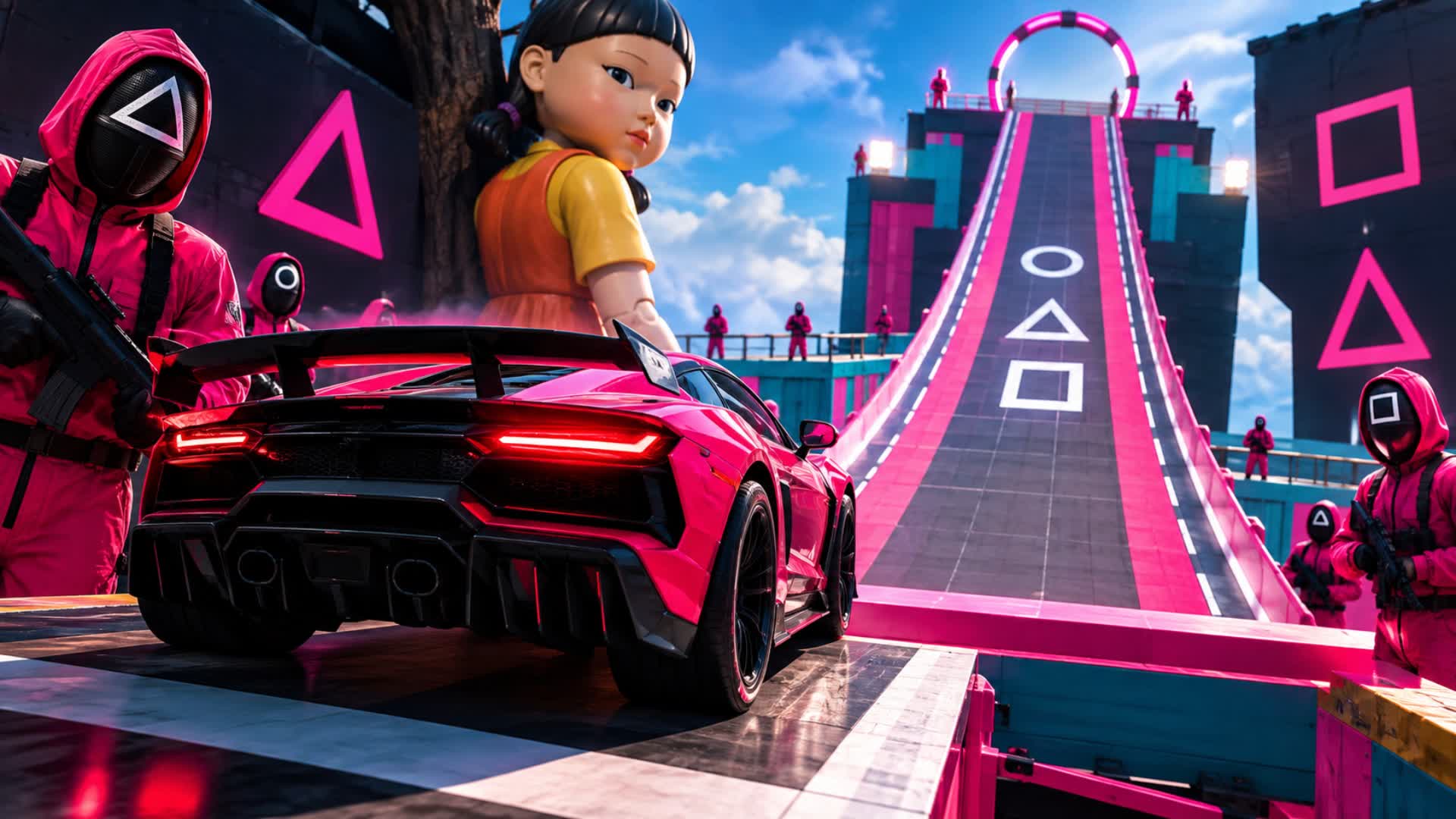 🚗SUPER CAR GAME🚗 — Fortnite Creative map