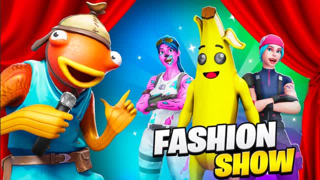 FASHION SHOW 🎭 100 PLAYERS (BOBTV) — Fortnite Creative map cover art