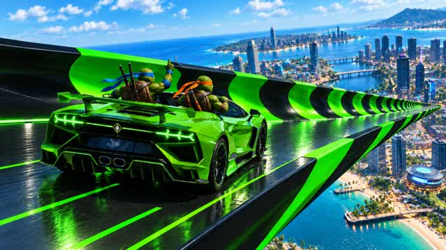 RADICAL RAMP - CAR GAME — Fortnite Creative map cover art