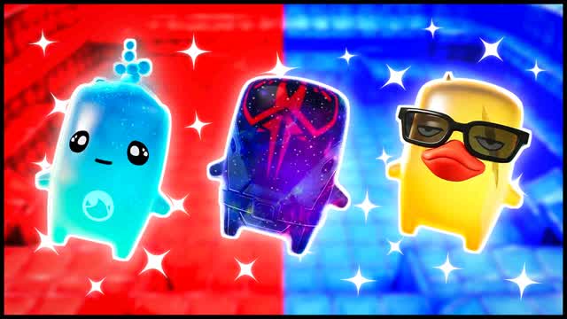 RED VS BLUE SQUAD DRIVE 🔴🔵 — Fortnite Creative map