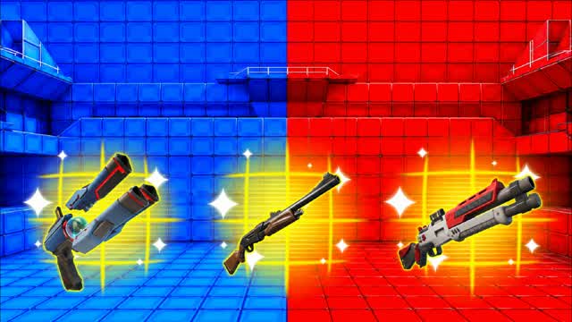 🔴🔵 RED VS BLUE ENDGAME FOCUS — Fortnite Creative map