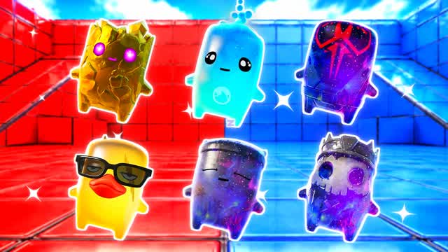 RED VS BLUE SOLAR PRESS 🔴🔵 — Fortnite Creative map cover art