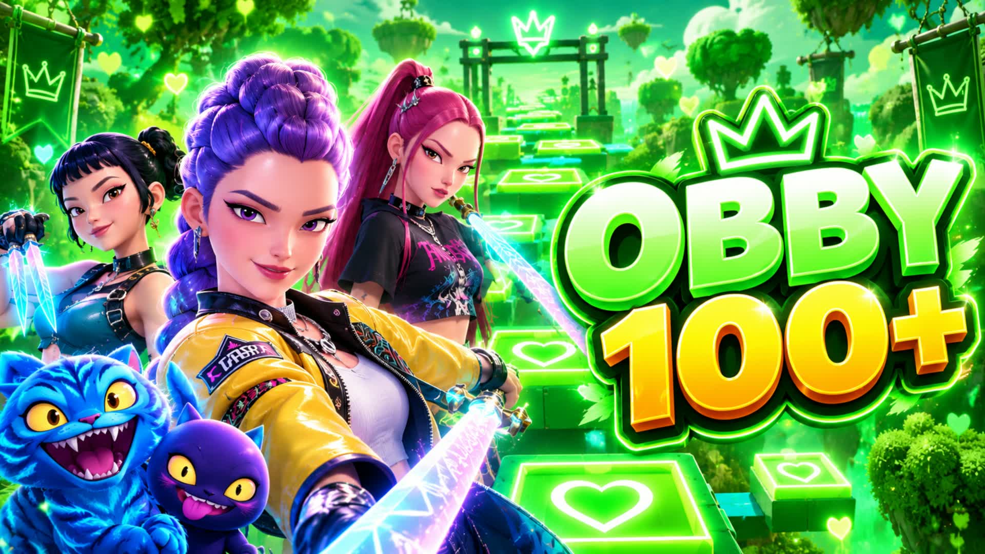 OBBY 100+ — Fortnite Creative map