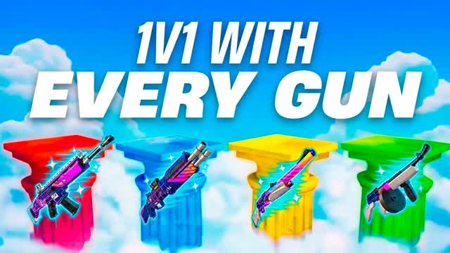 PILLARS 1V1 WITH EVERY GUN — Fortnite Creative map