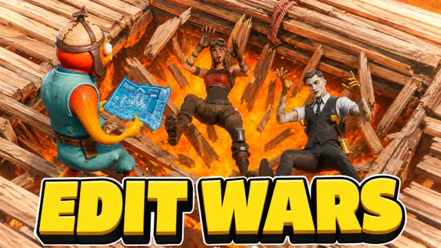 📝 Edit Wars (FFA) 🌋 — Fortnite Creative map cover art