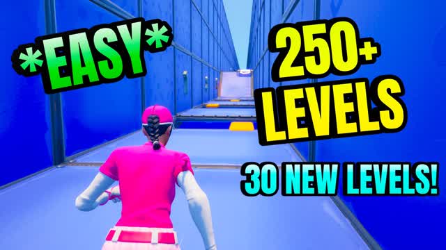 DEFAULT PARKOUR 250+ LEVELS⭐️ — Fortnite Creative map cover art