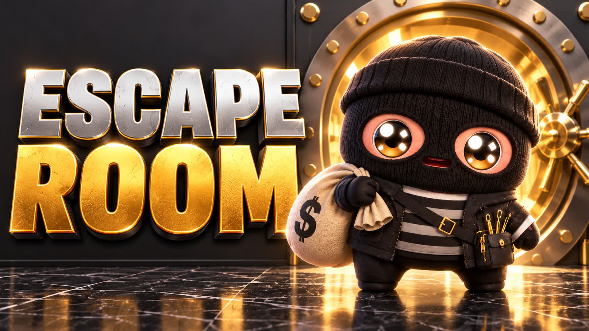 🚪[67] ESCAPE ROOM: BANK THIEF — Fortnite Creative map