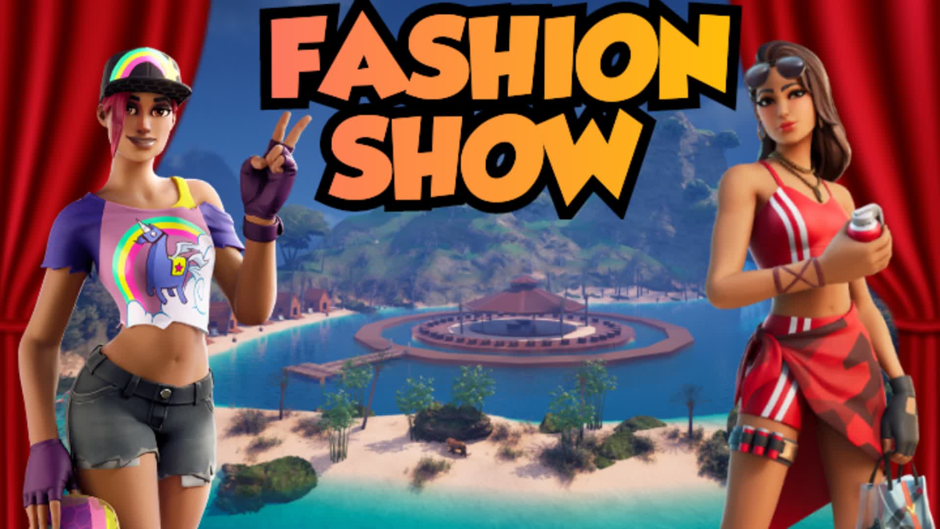 hawai Fashion show — Fortnite Creative map