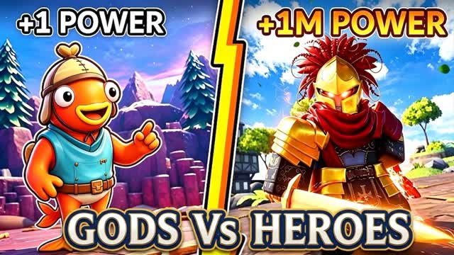 GODS VS HEROES⚡ — Fortnite Creative map