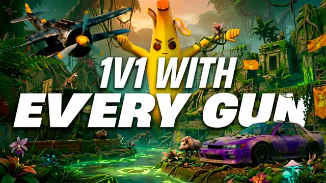 FIGHT 1V1 WITH EVERY GUN — Fortnite Creative map