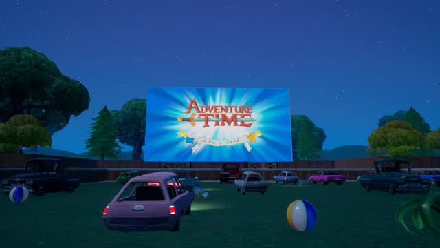 Working Drive In Theater — Fortnite Creative map cover art