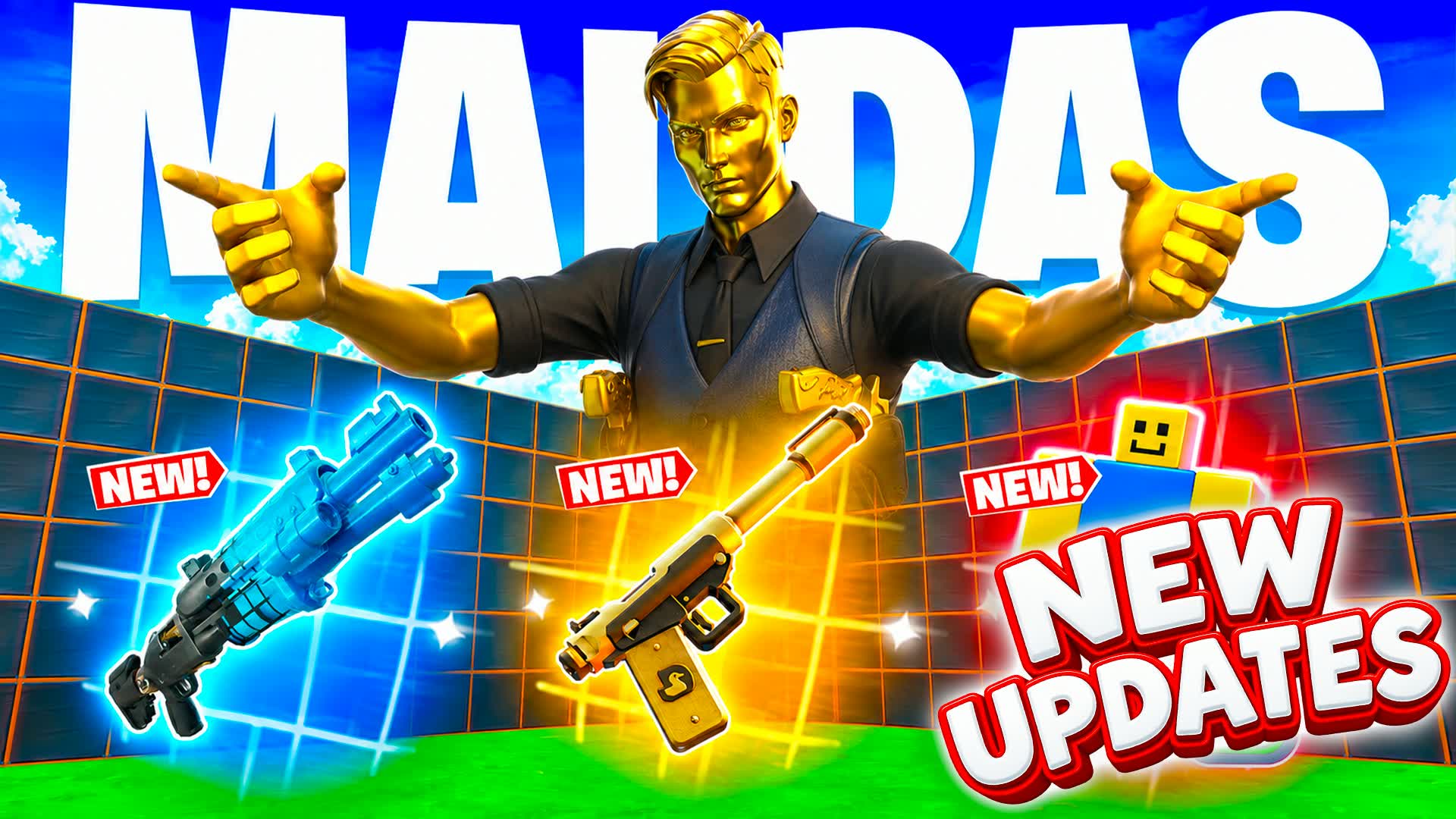 (2222) MAIDAS 1V1 FFA - ALL GUNS & DRIVE — Fortnite Creative map