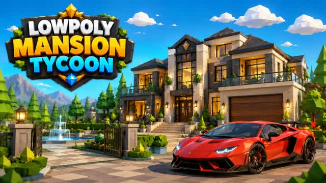 LOWPOLY MANSION TYCOON — Fortnite Creative map cover art