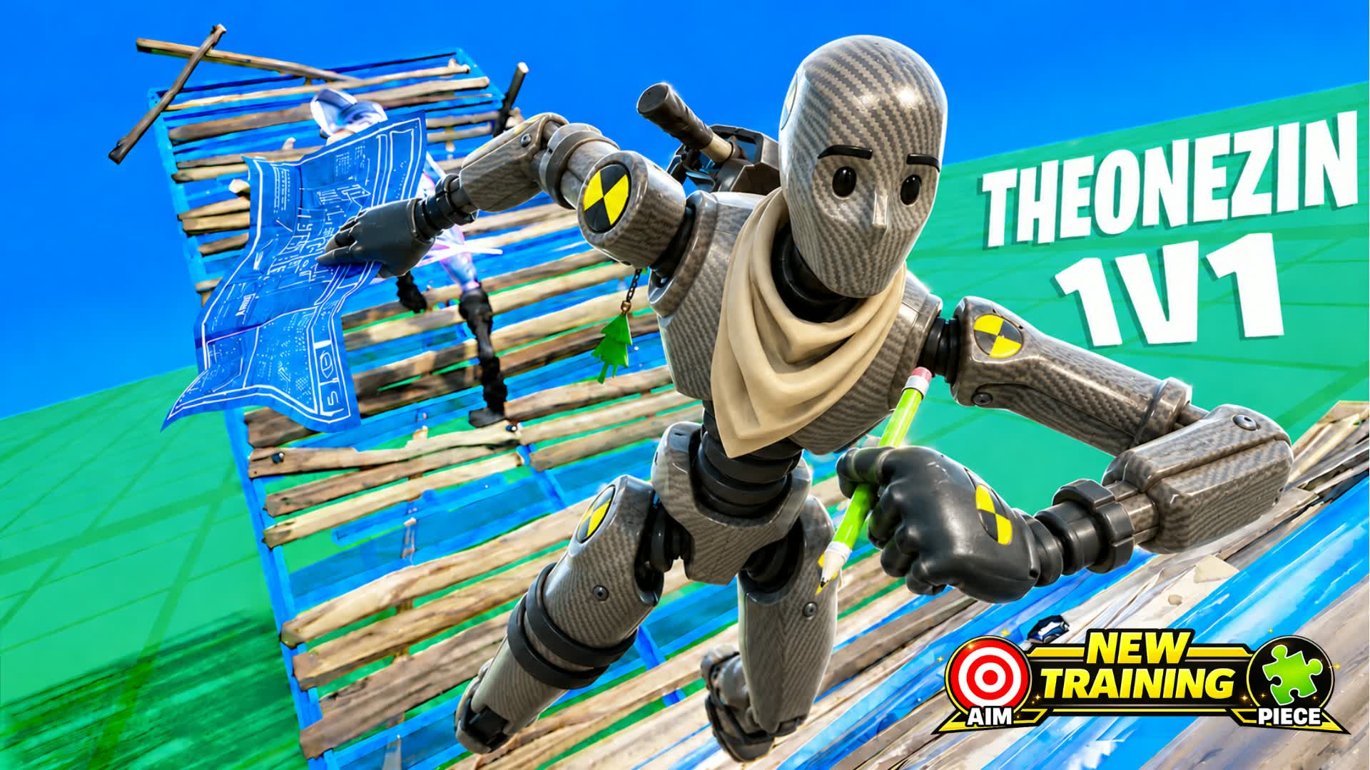 THEONEZIN 1V1 (AIM & PIECE PRACTICE) — Fortnite Creative map