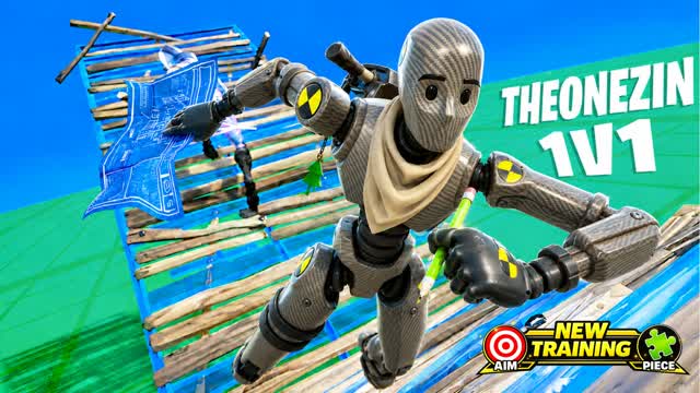 THEONEZIN 1V1 (AIM & PIECE PRACTICE) — Fortnite Creative map cover art