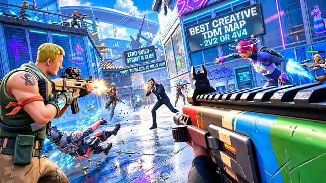 BEST TDM MAP | 1V1 TO 4V4 — Fortnite Creative map