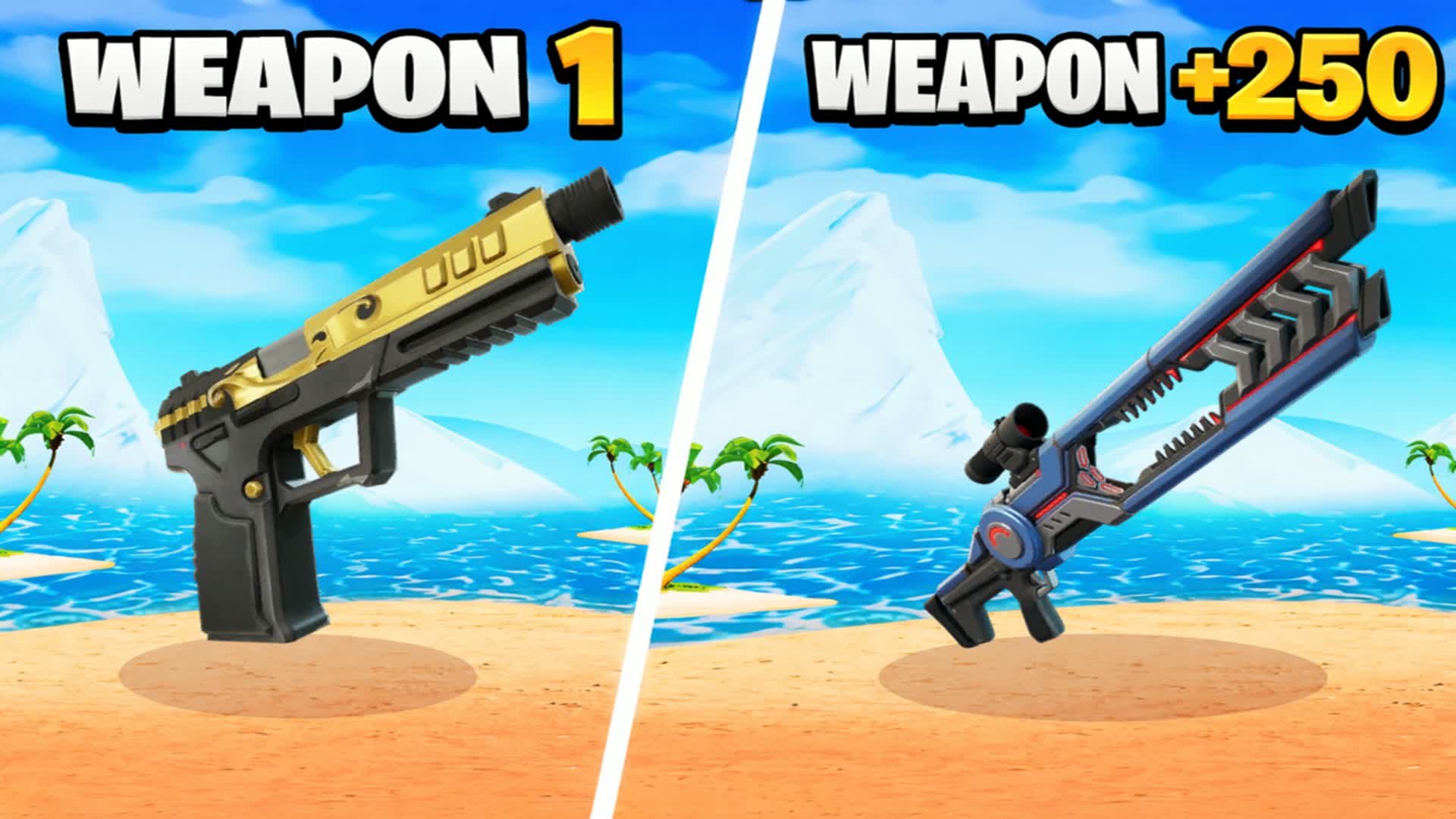 🎯Gun Game 1HP🎯 — Fortnite Creative map