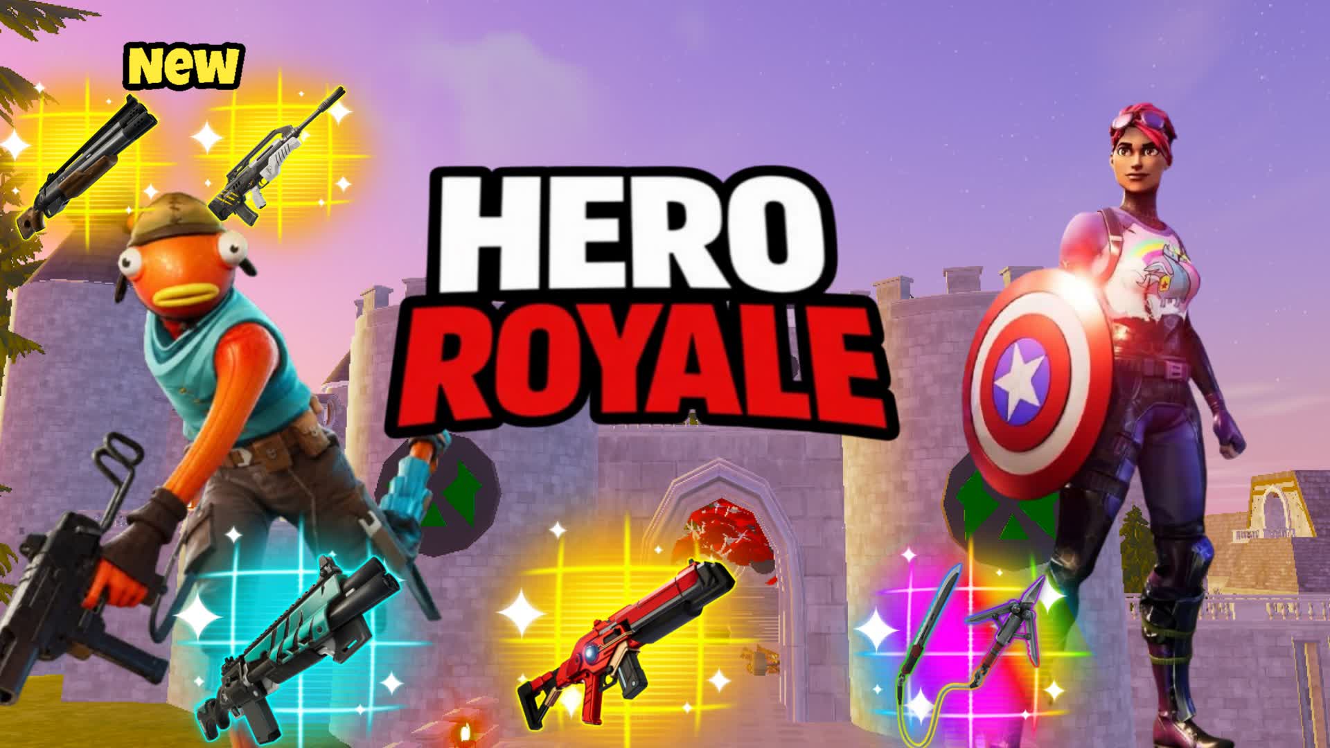 HERO ROYALE — Fortnite Creative map