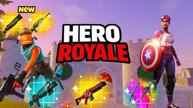 HERO ROYALE — Fortnite Creative map cover art