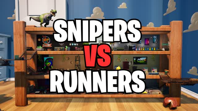 🎯 SNIPERS VS RUNNERS 🏃TOY ROOM — Fortnite Creative map