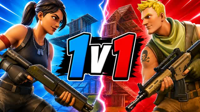 1v1 Build Battle — Fortnite Creative map cover art