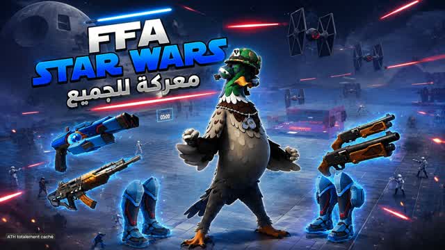 🏆 FFA STAR WARS معركة للجميع — Fortnite Creative map