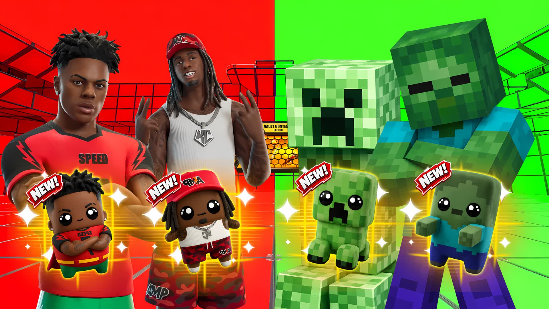 STREAMER VS MINECRAFT [HARDCORE] — Fortnite Creative map