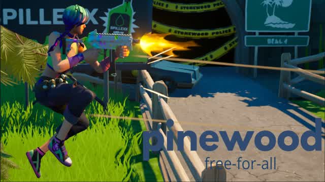 Pinewood free for all — Fortnite Creative map cover art