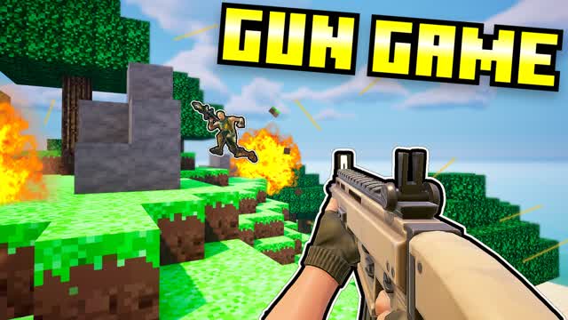 🧱MineBlock Gun Game💥 — Fortnite Creative map