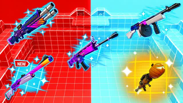 CRAZY SAD RED VS BLUE 🔴🔵 — Fortnite Creative map cover art