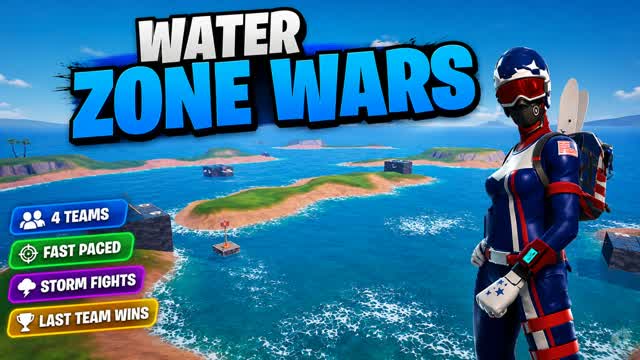 zone war water — Fortnite Creative map cover art