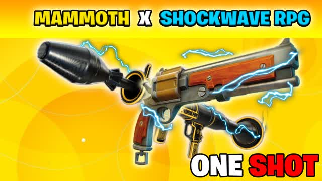 MAMOTH X SHOCKWAVE RPG ONE SHOT🎯TILTED — Fortnite Creative map cover art