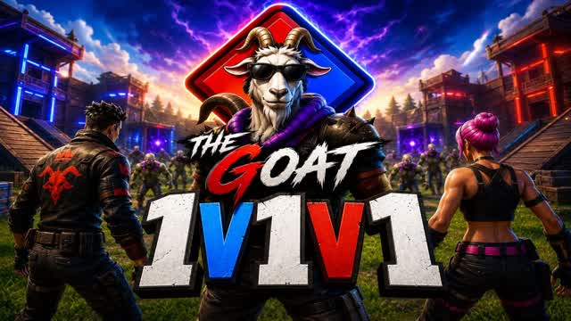 THE GOAT. 1V1V1, Zero Build — Fortnite Creative map
