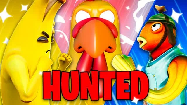 Hunters vs Hunted — Fortnite Creative map cover art