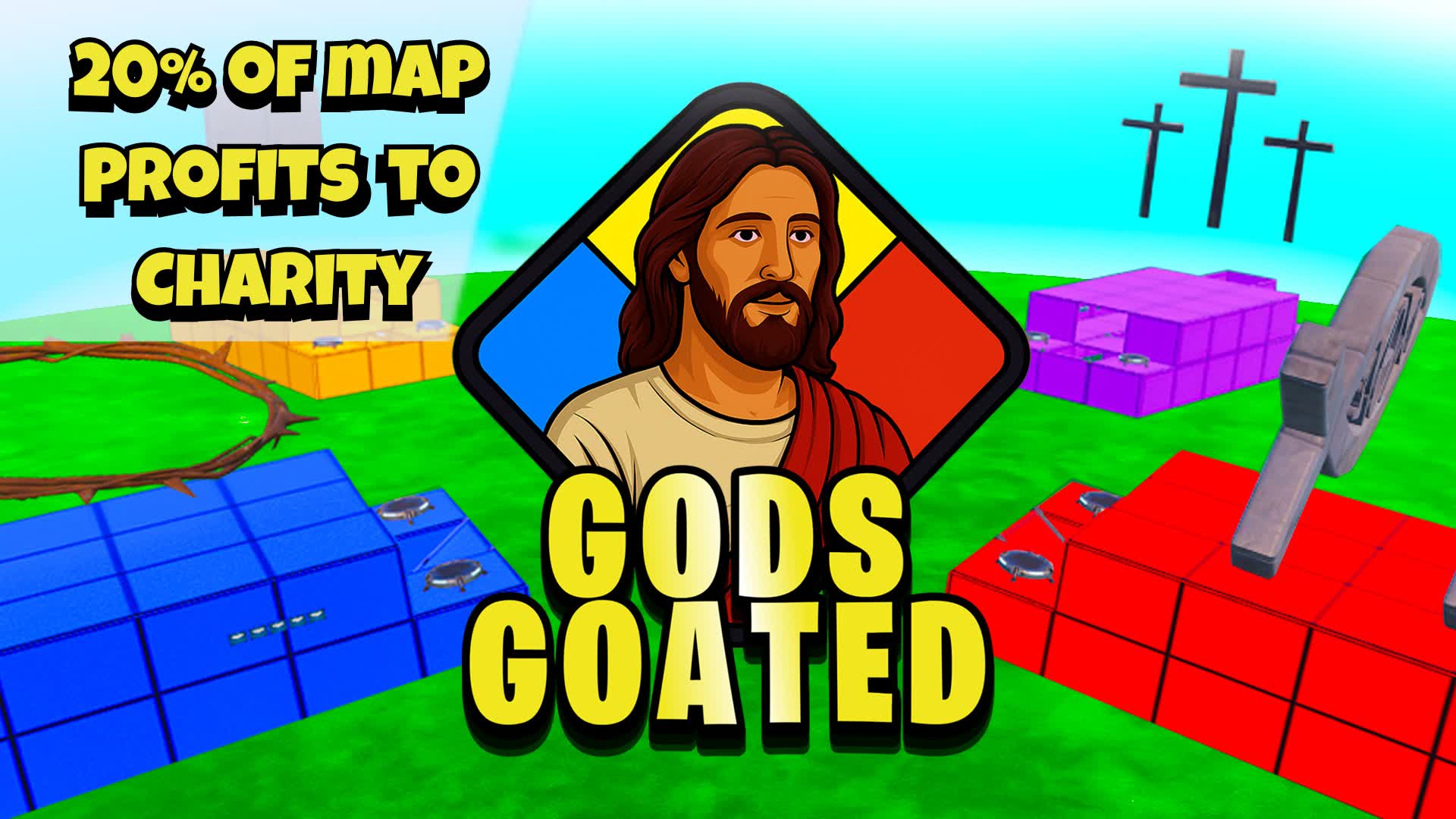 ⚡️Gods Goated - Zone Wars 🌀 — Fortnite Creative map