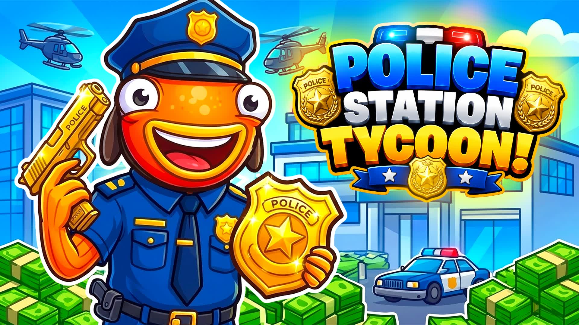 🚔Police Station Tycoon — Fortnite Creative map