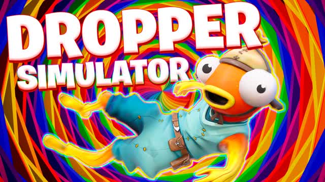 DROPPER SIMULATOR 50+ — Fortnite Creative map cover art