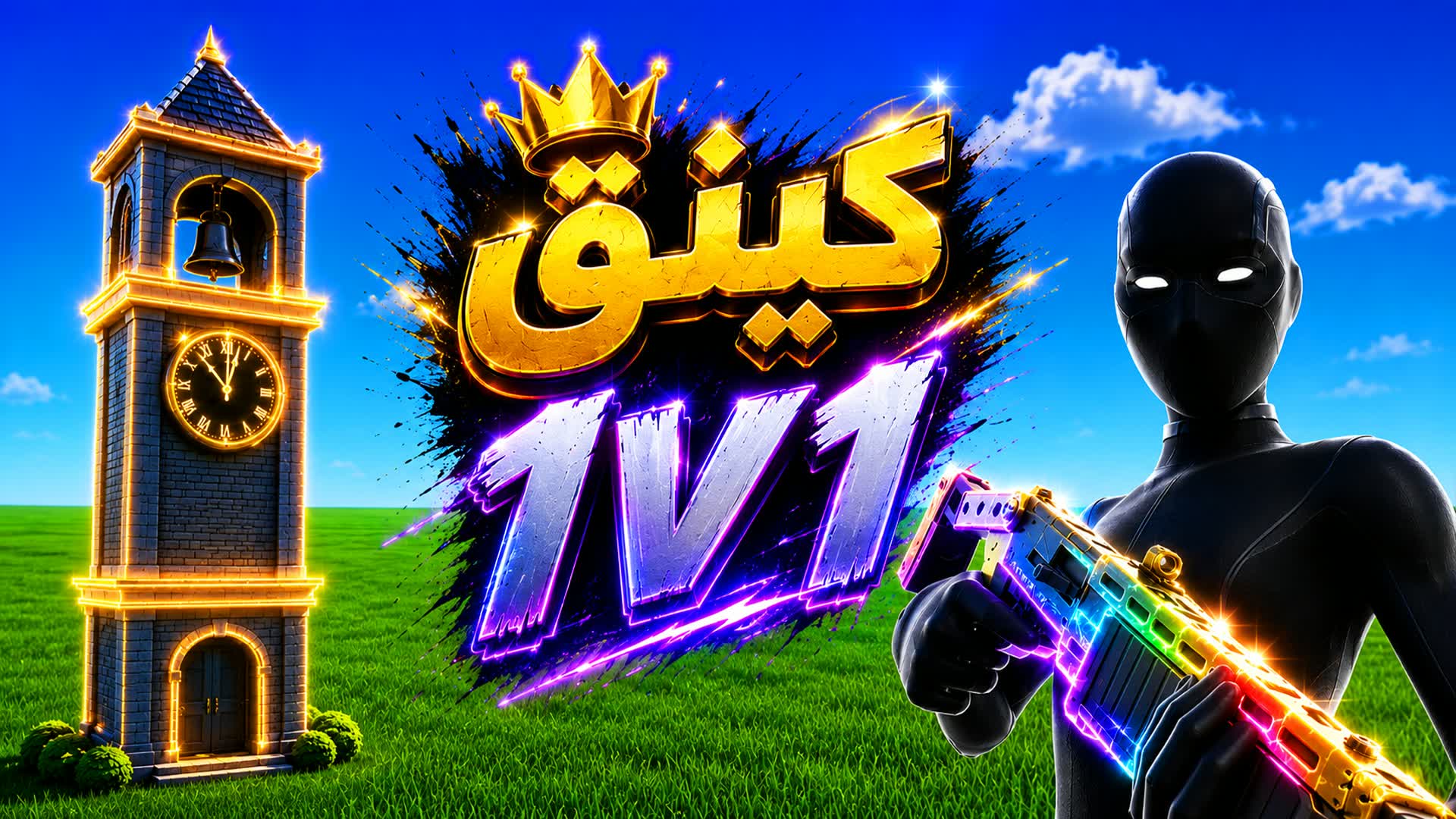 كينق تلتد 1v1v1 🎯 — Fortnite Creative map