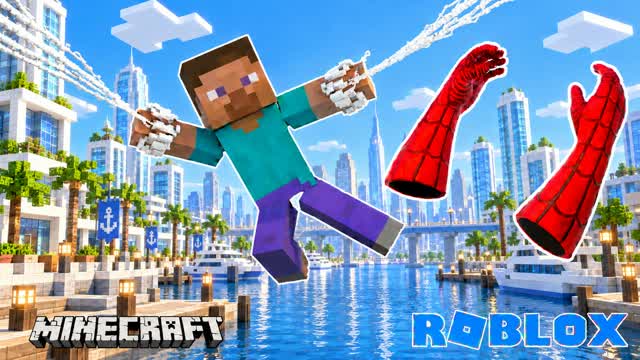 🎯GUN GAME SPIDER CITY MINECRAFT 😎 — Fortnite Creative map cover art