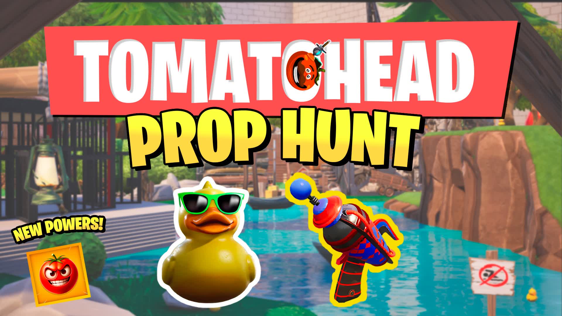 🍅 TOMATOHEAD PROP HUNT 🍅 — Fortnite Creative map
