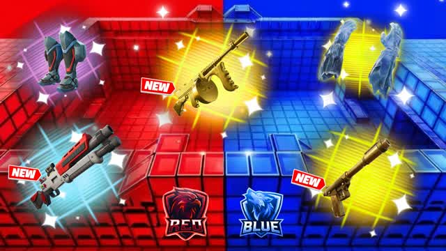 RVB RED VS BLUE CRAZY — Fortnite Creative map