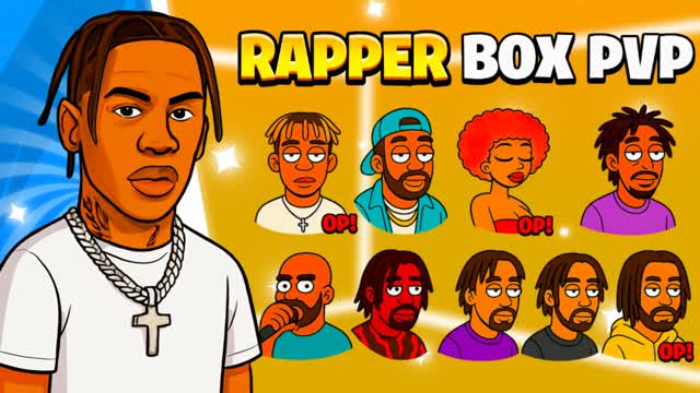 RAPPERS BOX FIGHTS 📦 — Fortnite Creative map cover art
