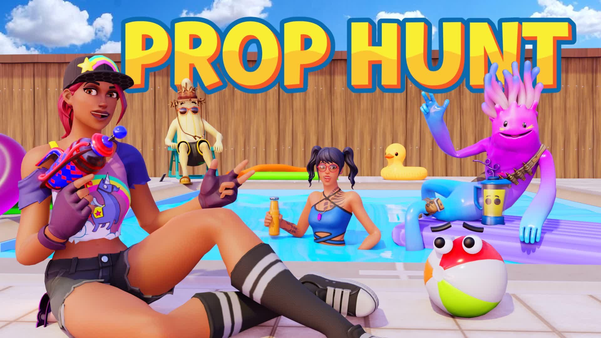 Summer House PROP HUNT 🏖️ — Fortnite Creative map