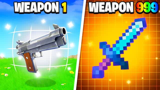 MYTHIC GUN GAME 🎯 ONE SHOT ⭐ — Fortnite Creative map