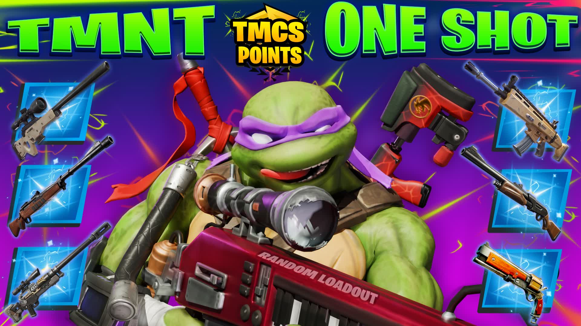 TMNT ONE SHOT 🎯 LOADOUT — Fortnite Creative map