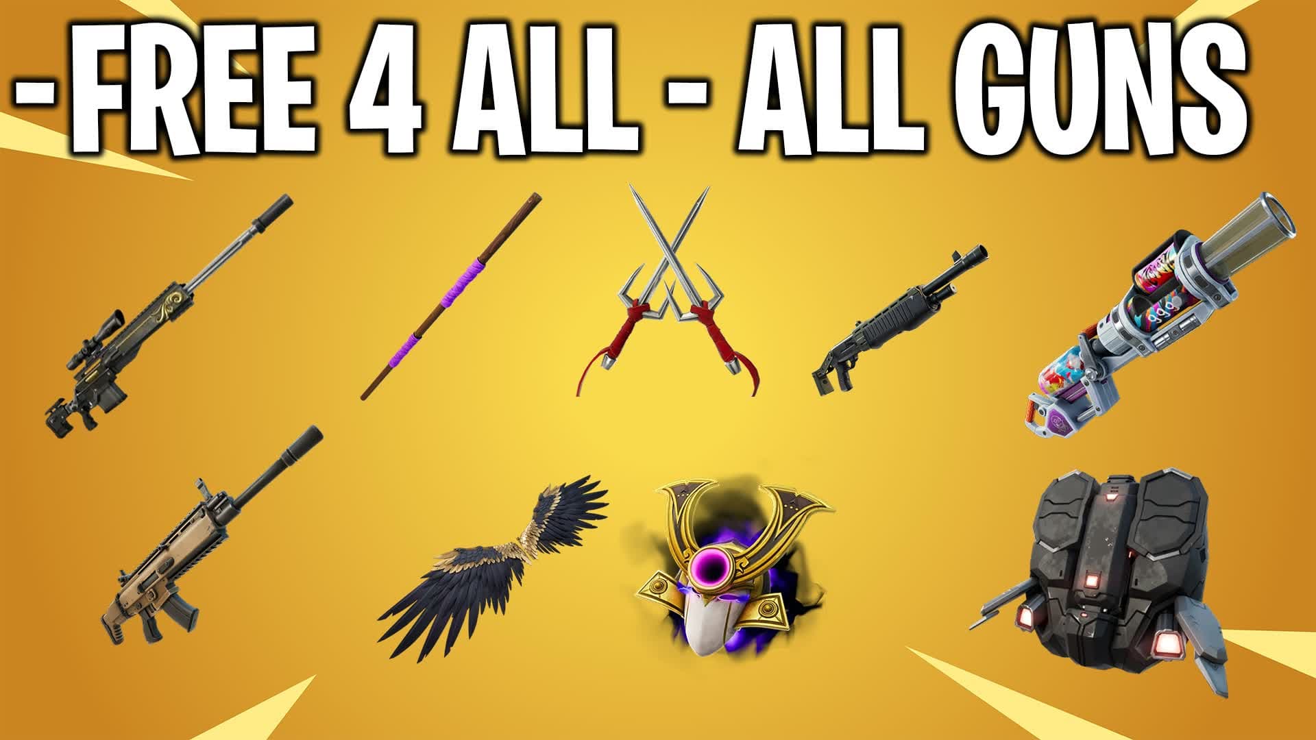 TMNT - FREE FOR ALL - ALL GUNS — Fortnite Creative map