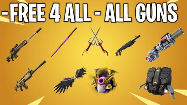 TMNT - FREE FOR ALL - ALL GUNS — Fortnite Creative map cover art